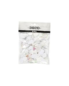 Creativ Company Pailletten 14 x 19 mm, 50 g, Weiss