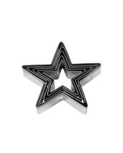 Creativ Company Guetzli-Ausstecher 8 cm 5 Stück, Stern