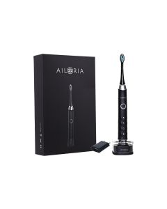 Ailoria Schallzahnbürste Shine Bright Schwarz, inkl. USB-Ladegerät