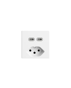 Feller EDIZIOdue Steckdose 2x USB-C, 1x T13