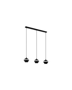 EGLO Leuchten Pendelleuchte PERPIGO 3x GU10, Schwarz/Weiss