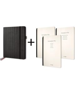 Sigel Konferenzmappe  Conceptum flex A4, Schwarz