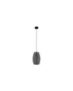 EGLO Leuchten Pendelleuchte RIYADH 1x E27, Schwarz