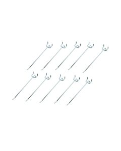 EP Einfachhaken für Lochwände, verzinkt, 15 mm /16 cm, 10 Stück