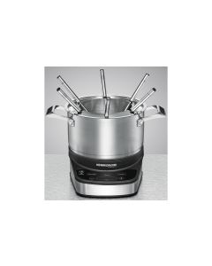 Rommelsbacher Fondue-Set All-in-One 20.F 1200, 7 Teile, Silber