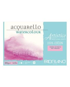 Fabriano Aquarellblock Artistico Trad.White 12.5 x 18 cm