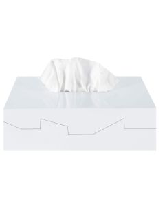 spirella Kosmetiktuchbox Silhouette Weiss, Kunststoff