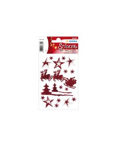 Herma Stickers Weihnachtssticker Schlittenfahrt 1 Blatt à 18 Sticker