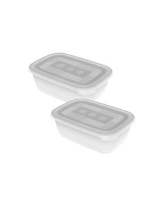 Rotho Vorratsbehälter Freeze 2 Stück, 1.9 l, Transparent