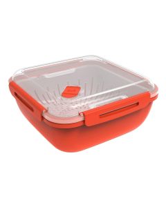 Rotho Mikrowellendose Memory Microwave 1.7 l, Rot