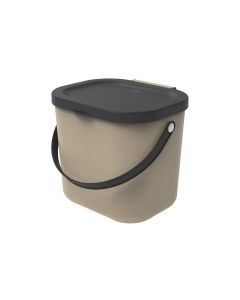 Rotho Recyclingbehälter Albula 6 l, Cappuccino