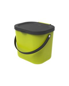 Rotho Recyclingbehälter Albula 6 l, Lime Grün