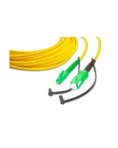 Lightwin LWL-Patchkabel SM LC/APC – SC/APC, OS2, Simplex, 0.5 m