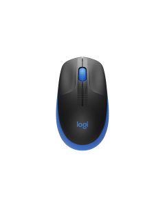 Logitech Maus M190 Blau/Schwarz, kabellos