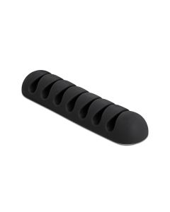 Delock Kabelhalter 82mm, für 7 Kabel, selbstklebend 6 Stück