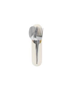 W&P Design Besteck-Set Porter 4-teilig, Beige/Silber