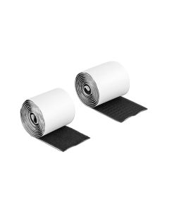 Delock Klettband-Rolle 1m x 50 mm Haft und Flauschband Schwarz