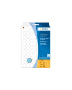 HERMA Vielzweck-Etiketten 2233 Ø 13 mm, 32 Blatt, Blau
