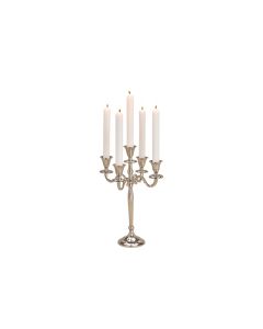 G. Wurm Kerzenständer mit 5 Armen 1 Stück, Silber