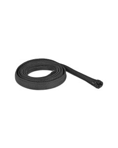 Delock Kabelschlauch 1 m x 20 mm, mit Reissverschluss Schwarz