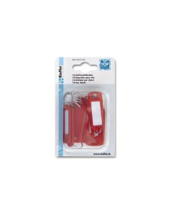 Robert Rieffel Schlüsselanhänger 2.2 x 5.5 cm, 10 Stück, Rot