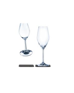 Silwy Outdoor-Champagnerglas Kristallgläser 2er-Set