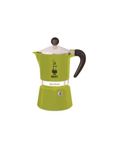 Bialetti Espressokocher Rainbow 3 Tassen, Grün