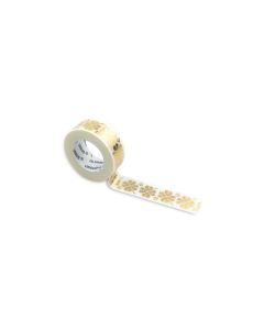 URSUS Washi Tape Kleeblatt, Gold; Weiss