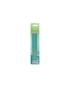 Herlitz Bleistift GREENline Blau-Grün, 4 Stück