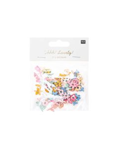 Rico Design Streudeko Blume 48 Stück, Mehrfarbig