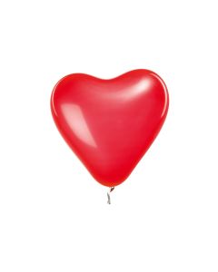 Rico Design Luftballon Herz Ø 30 cm, 12 Stück, Rot