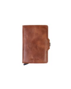 SECRID Portemonnaie Twinwallet Vintage Cognac-Silver