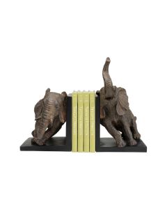 Kare Buchstützen-Set Elefanten 2er Set Braun