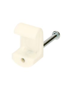 Max Hauri Nagelbriden Set 7-10 mm weiss für Flachkabel 50 Stück