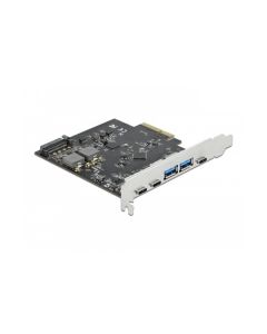 Delock PCI-Express-Karte USB 3.1 Gen2 - 3x USB-C + 2x USB-A