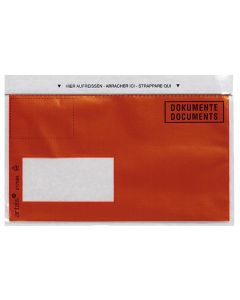 Antalis Dokumententasche C6/5 Druck, Fenster links, 1000 Stück, Rot