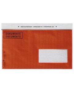 Antalis Dokumententasche C6/5 Druck, Fenster Rechts, 1000 Stück, Rot