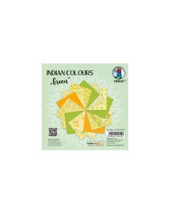 URSUS Bastelpapier Indian Colours 13.7 x 13.7 cm, 130 g/m², Green