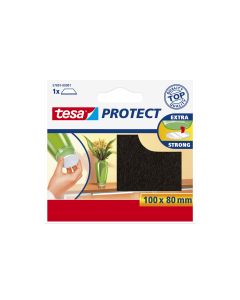 tesa Stuhlbeingleiter Protect 100 x 80 mm, 1 Stück, Braun