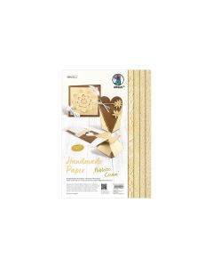 URSUS Bastelpapier Noblesse 23 x 33 cm, 200 g/m², 8 Blatt, Creme