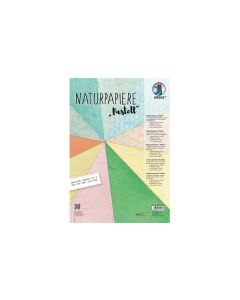 URSUS Bastelpapier Naturpapier Pastell 23 x 33 cm, 70 g/m², 10 Bl