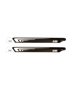 1st Hauptrotorblätter Carbon 690 mm FBL 2 Stück