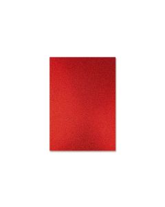 URSUS Glitzerkarton A4, 300 g/m², 10 Blatt, Rot