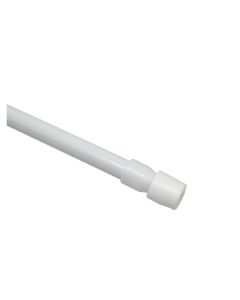 Gardinia Klemmstange 45-65 cm, Ø 8 mm Weiss, 2 Stück