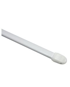 Gardinia Vorhangstange flachoval, 80-120 cm 2 Stück, Weiss