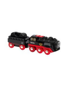 BRIO Eisenbahn Batterie-Dampflok mit Wassertank