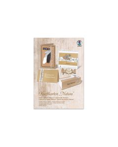URSUS Bastelpapier Natura A3, 250 g/m²,  16 Stück, Braun