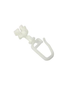 Gardinia Ösengleiter mit Haken 20 Stück, Weiss