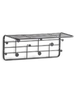 Zeller Present Wandgarderobe Metall}, Schwarz