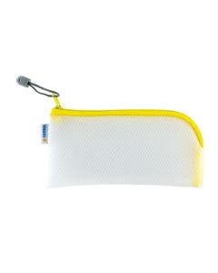 HERMA Etui Mesh Bag 23 x 11 cm, Gelb/Weiss